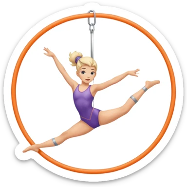 aerial hoop aerialist sticker