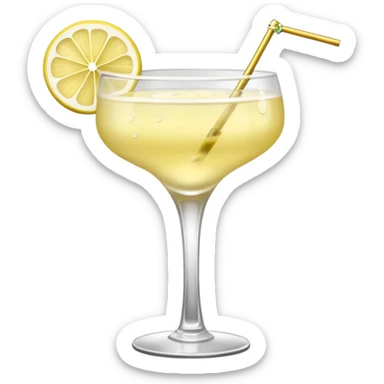 French 75 cocktail sticker