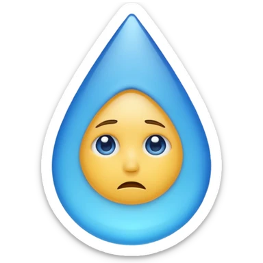 a really sad emoji sticker