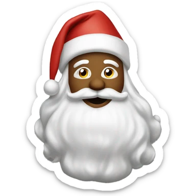 Santa sending kisses sticker