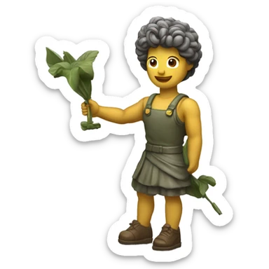 Estatua de la libertad con barbijo sticker