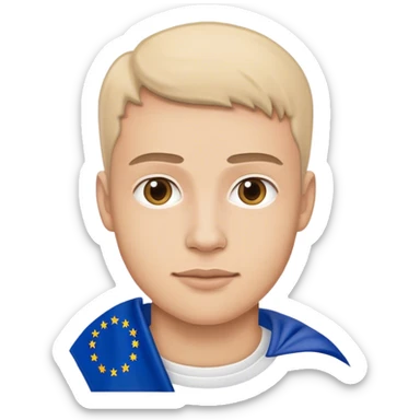 man european union enthusiast  sticker