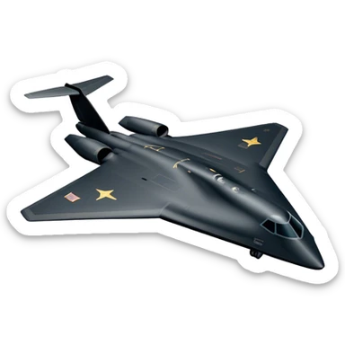 B-2 Spirit bomber - Northrop B-2 (Model Year: 2021) (Iconic colour: Stealth black) sticker