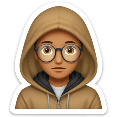 Una persona encapuchada y con lentes de reiser talibán sticker