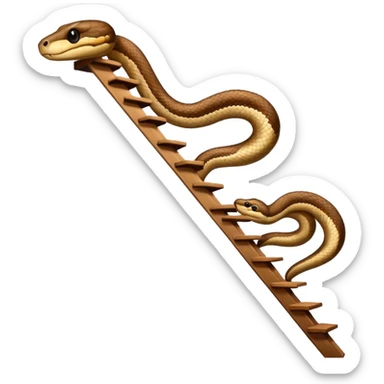 snake on a ladder sticker