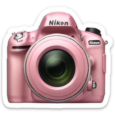Appareil photo Nikon rose sticker