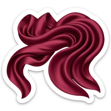 Deep Burgundy silk sticker