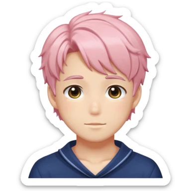 Shiny Blushing Cute Sexy Handsome Shoujo Anime Guy Trending Style Cottagecore  sticker