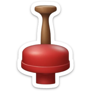 stamp in red inc that has the text ready in big leathers sticker