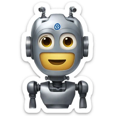 jewish robot with payot sticker