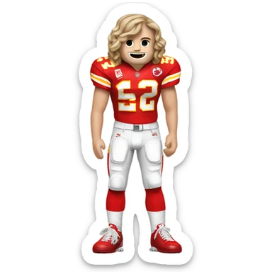 Taylor Swift Quarter Back for Kansas City Chiefs sticker