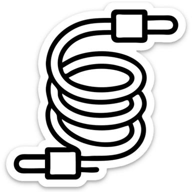 wire icon, minimal, clean, modern, suitable for UI sticker