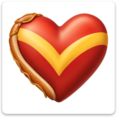 Corazon con bangers de Venezuela sticker