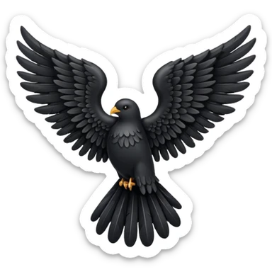 black angel wing sticker