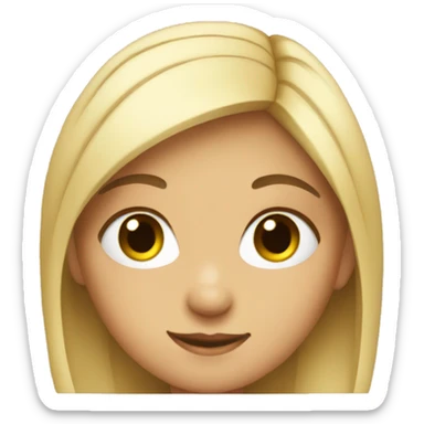 Cute girl with a peace sign  sticker