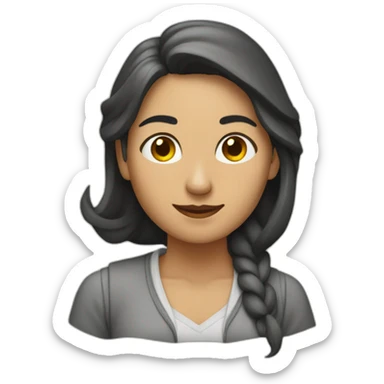 mujer asustada por raton sticker