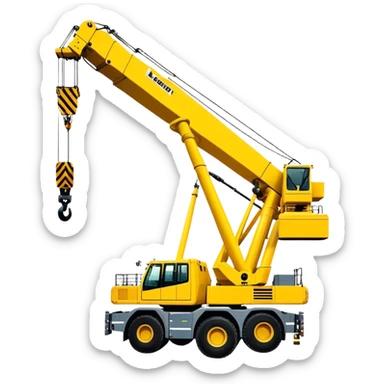 Crane - Liebherr LTM 1200-5.1 (Model Year: 2022) (Iconic colour: Yellow) sticker