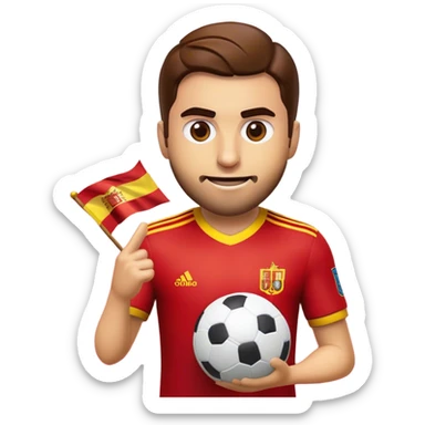 Cinematic Realistic La Liga Pop Culture Emoji, showcasing a dynamic portrayal of Spain's premier football league rendered with lifelike detail and energetic, modern lighting. sticker