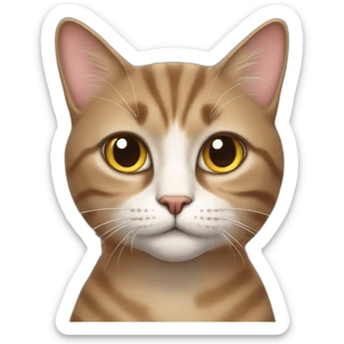 Psychological cat sticker