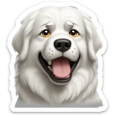 Angry Great Pyrenees  sticker