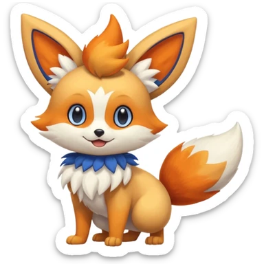 Meowstic-Fennekin-Buneary-Buizel-fusion sticker