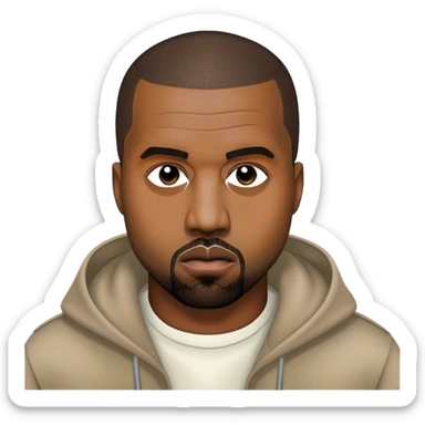 kanye west album cover sticker
