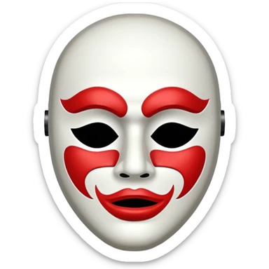 Modern day Tragedy comedy mask sticker
