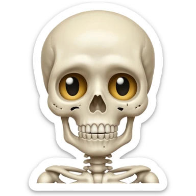 Squelette qui pleure sticker