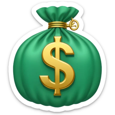 signo de dinero en color verde bien resplandeciente. Este es el signo "$" sticker