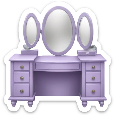 light purple vanity sticker