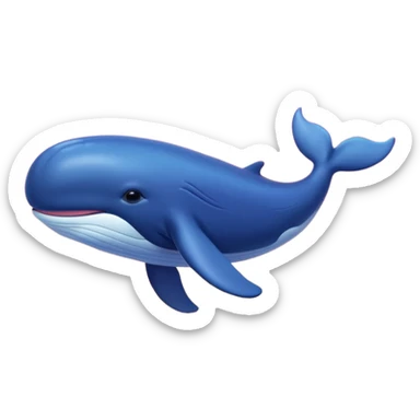 Sky Whale – Gigantic whale drifting among pastel sunset clouds. sticker