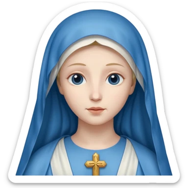Virgin mary sticker
