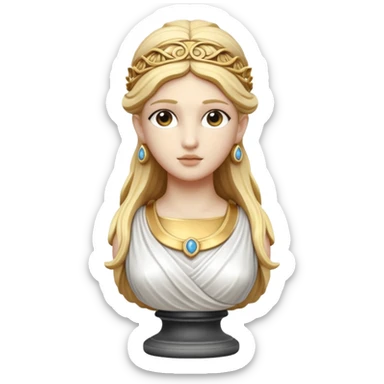 greek goddess sculpture sticker
