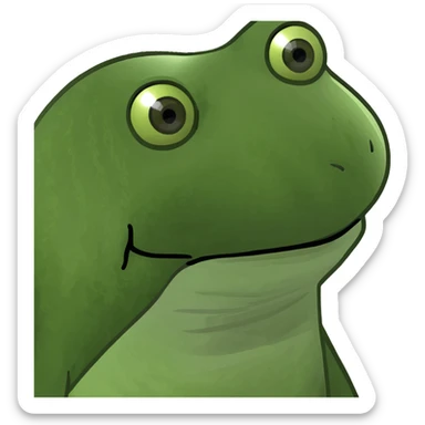 bufo frog hugging the City of Montreal logo sticker