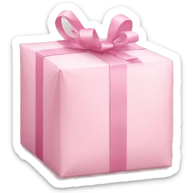 light pink package sticker