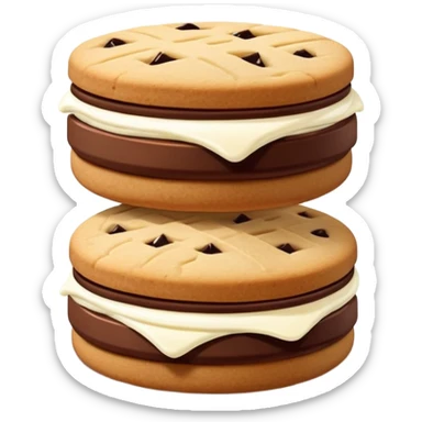 sandwich cookie with cream filling sticker