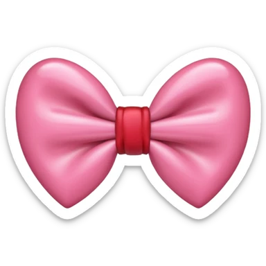 Pink heart with bow tie  sticker