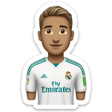 Jude Bellingham wearing Real Madrid jersey sticker