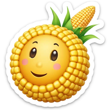 Corn ball sticker
