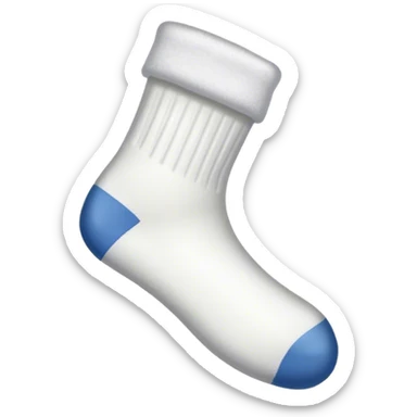 A dirty white sock sticker