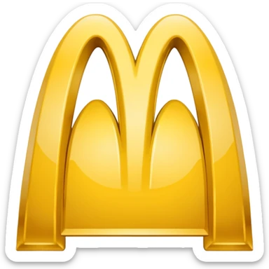 mcdonalds golden arches logo sticker