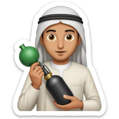 Arab guy with bomb  sticker