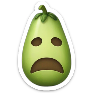 Sad-pepino sticker