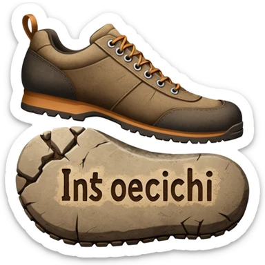 generate a ultra realistic cinematic shoe print-style inscription "ИСТОРИЧЕСКИЙ" sticker