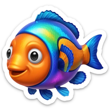 Ball of Goo of Rainbow Clownfish  sticker