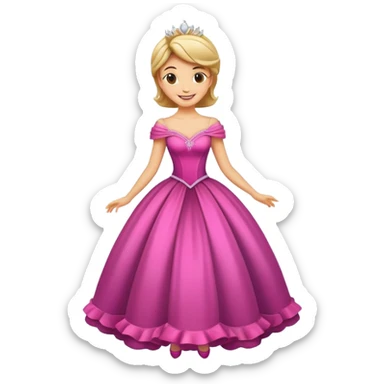 Invitation to the ball sticker