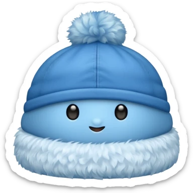 A hat worn on the butt sticker