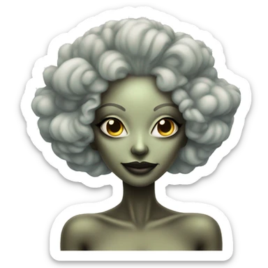 female diva alien high vibrational sticker