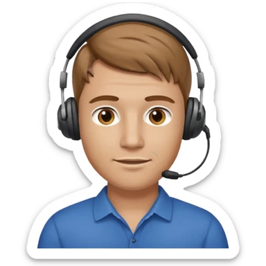 guy with light brown hair fair skin round and broad shoulders, at work IT GUY - LIGHTER SKIN, BIGGER GUY sticker