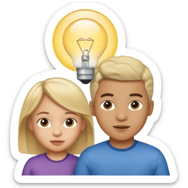 YOUNG CHILDREN: FIVE-YEAR-OLD BIRACIAL BOY WITH LIGHT HAIR AND LIGHT SKIN, THREE-YEAR-OLD BIRACIAL GIRL WITH LIGHT HAIR AND LIGHT SKIN sticker